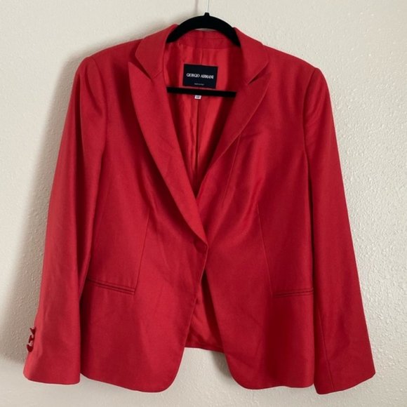 Giorgio Armani Jackets & Blazers - Giorgio Armani cashmere coral blazer made in Italy